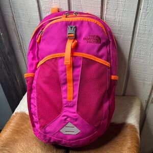The North Face Pink and Orange Backpack
